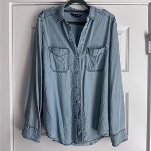 Express Light Blue Denim Shirt